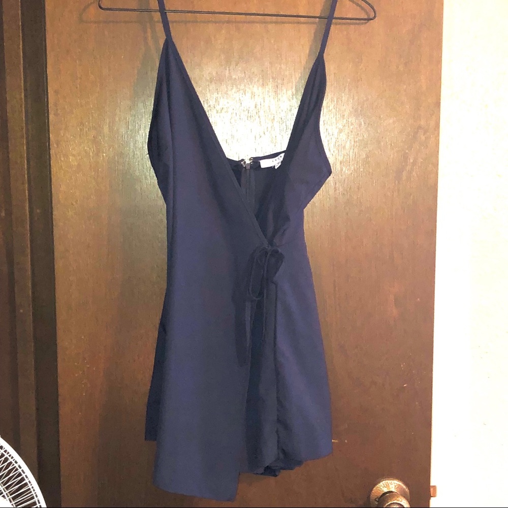 Navy blue romper